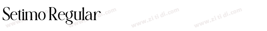 Setimo Regular字体转换